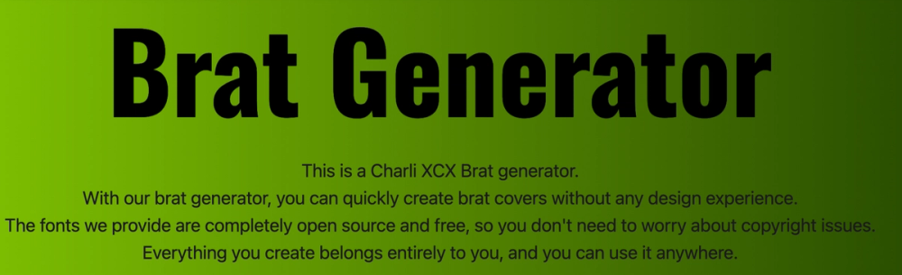 image of Fast Brat Generator