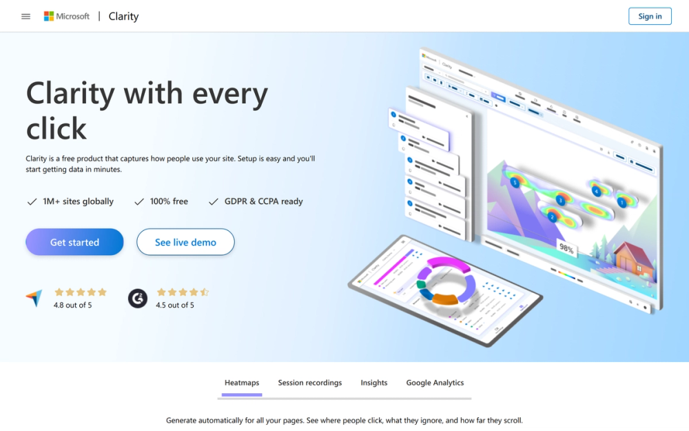 image of Microsoft Clarity