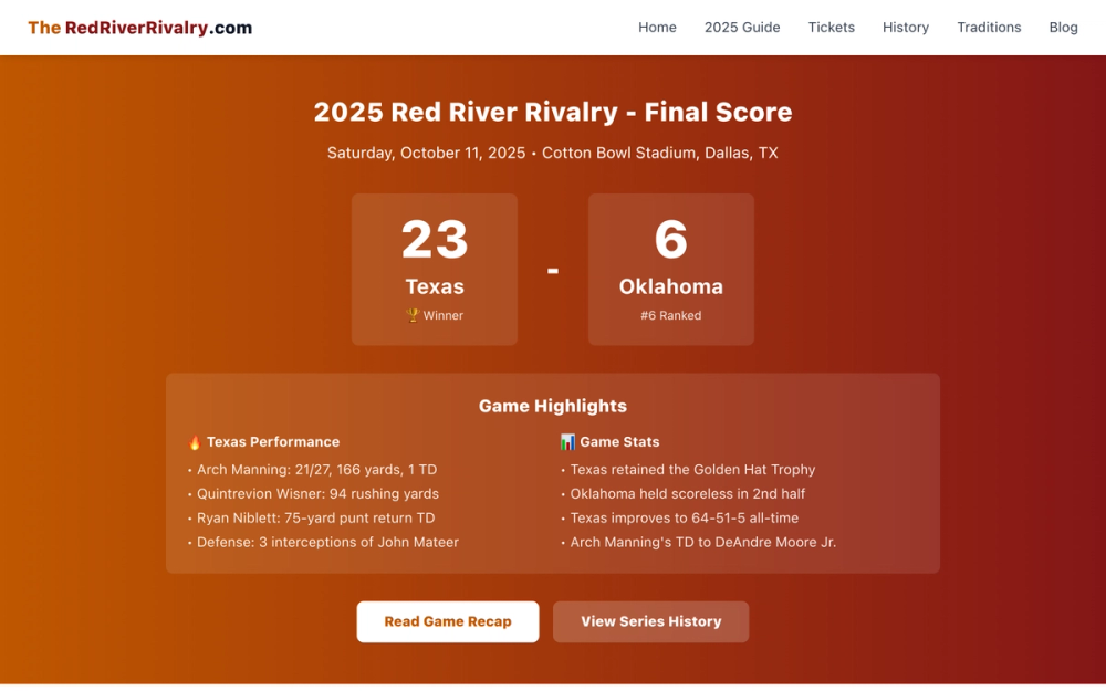 image of TheRedRiverRivalry.com image of TheRedRiverRivalry.com