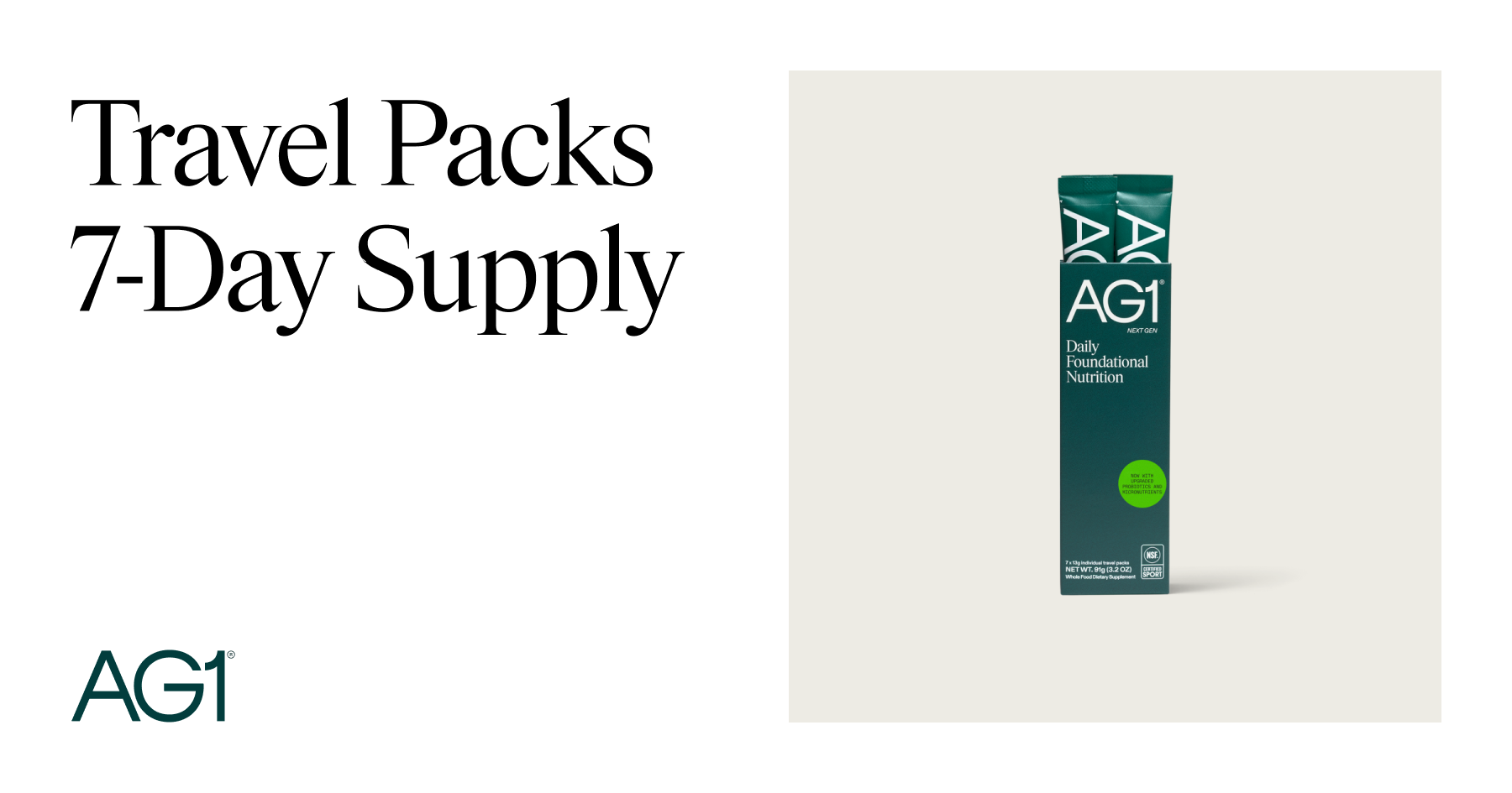 AG1: Travel Packs (7ct) | AG1