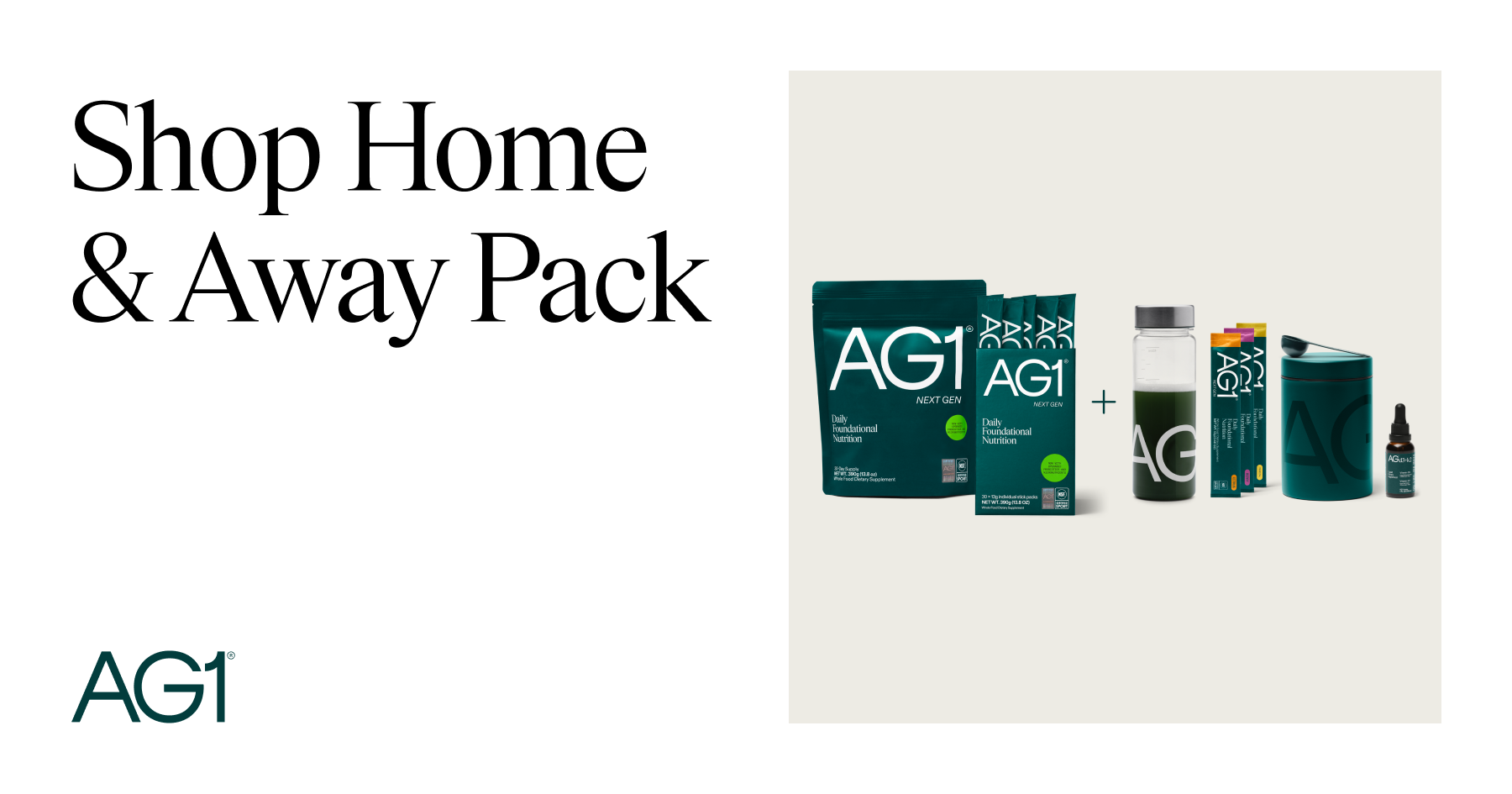 Shop AG1 Home & Away Pack | AG1®