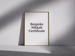 Bespoke Nikkah Certificate thumbnail 1