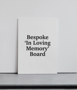 Bespoke In Loving Memory Board thumbnail 1