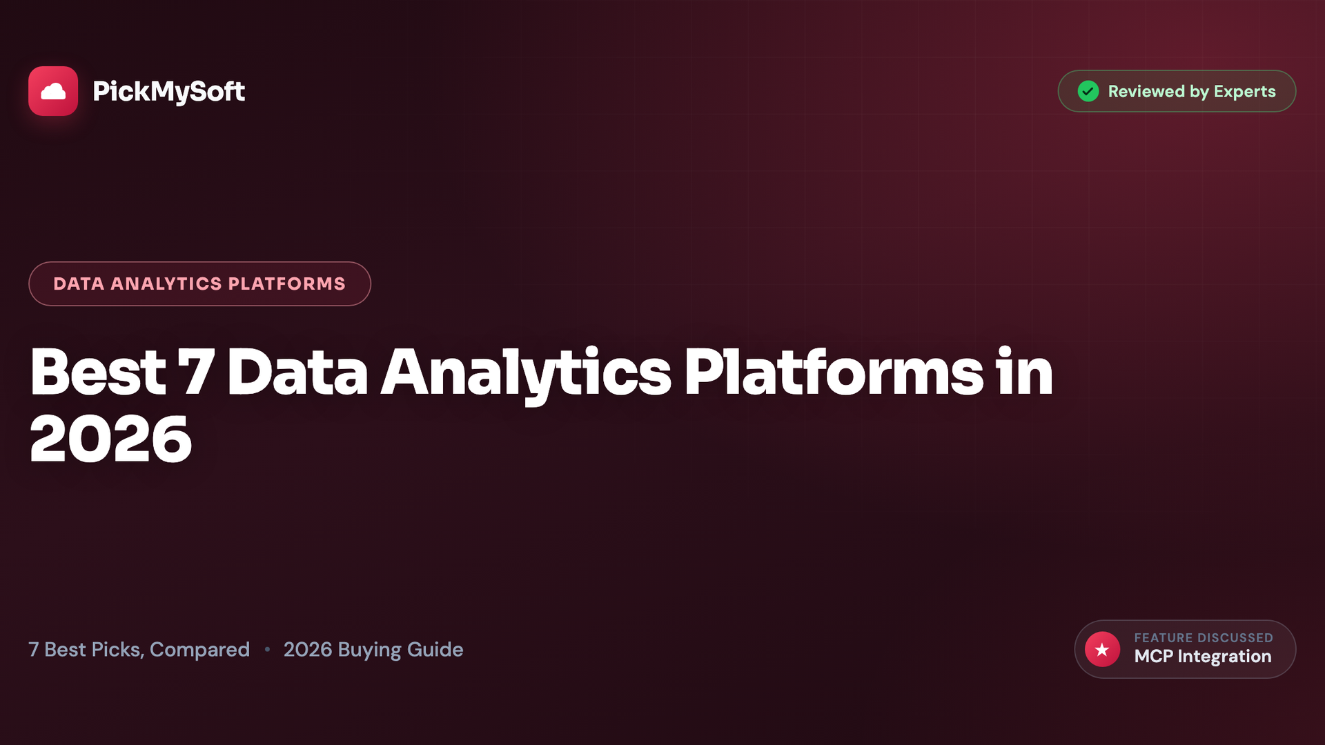 Best 7 Data Analytics Platforms in 2026