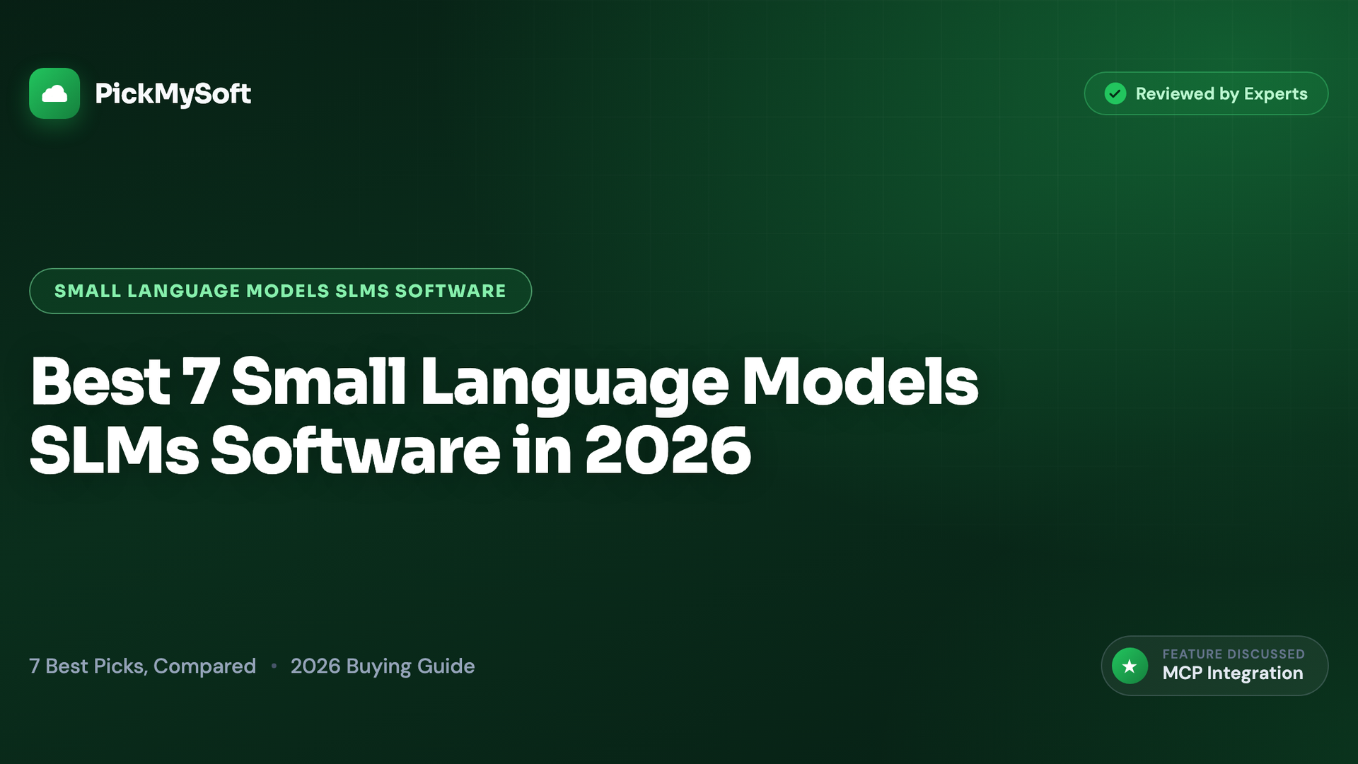 Best 7 Small Language Models SLMs Software in 2026