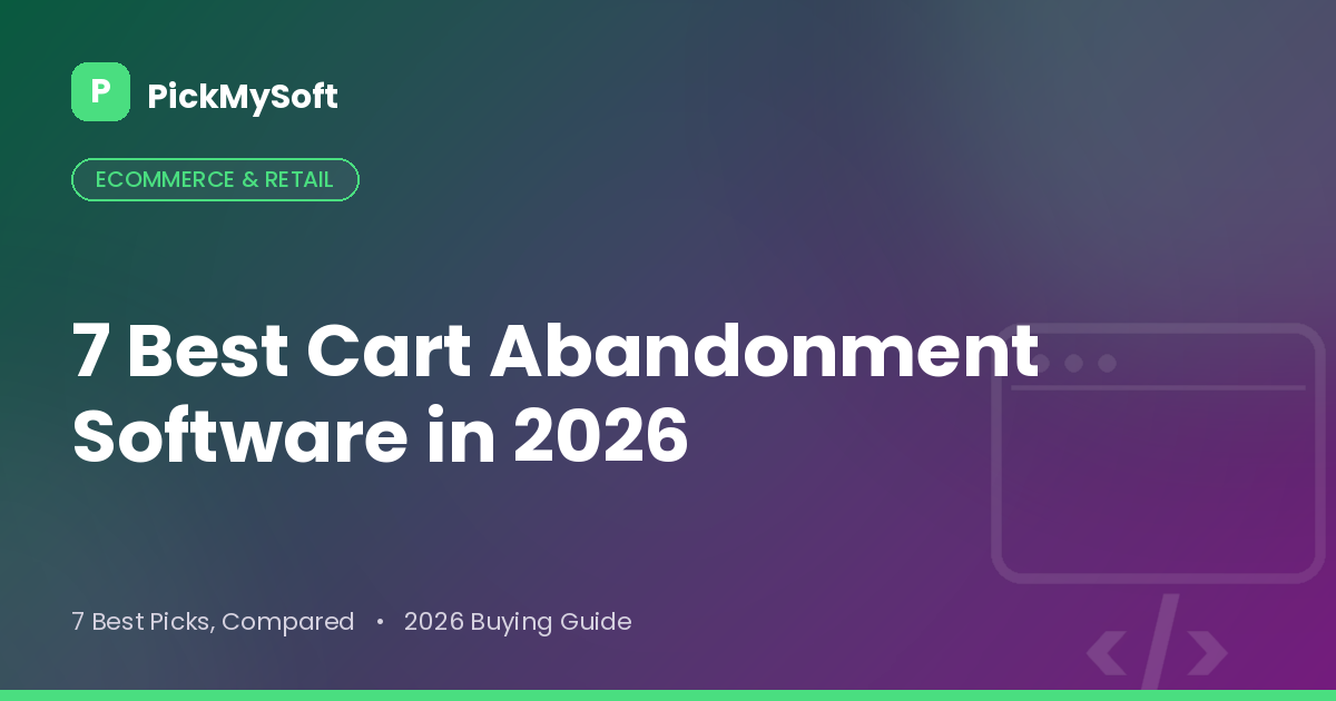 Best Cart Abandonment Software