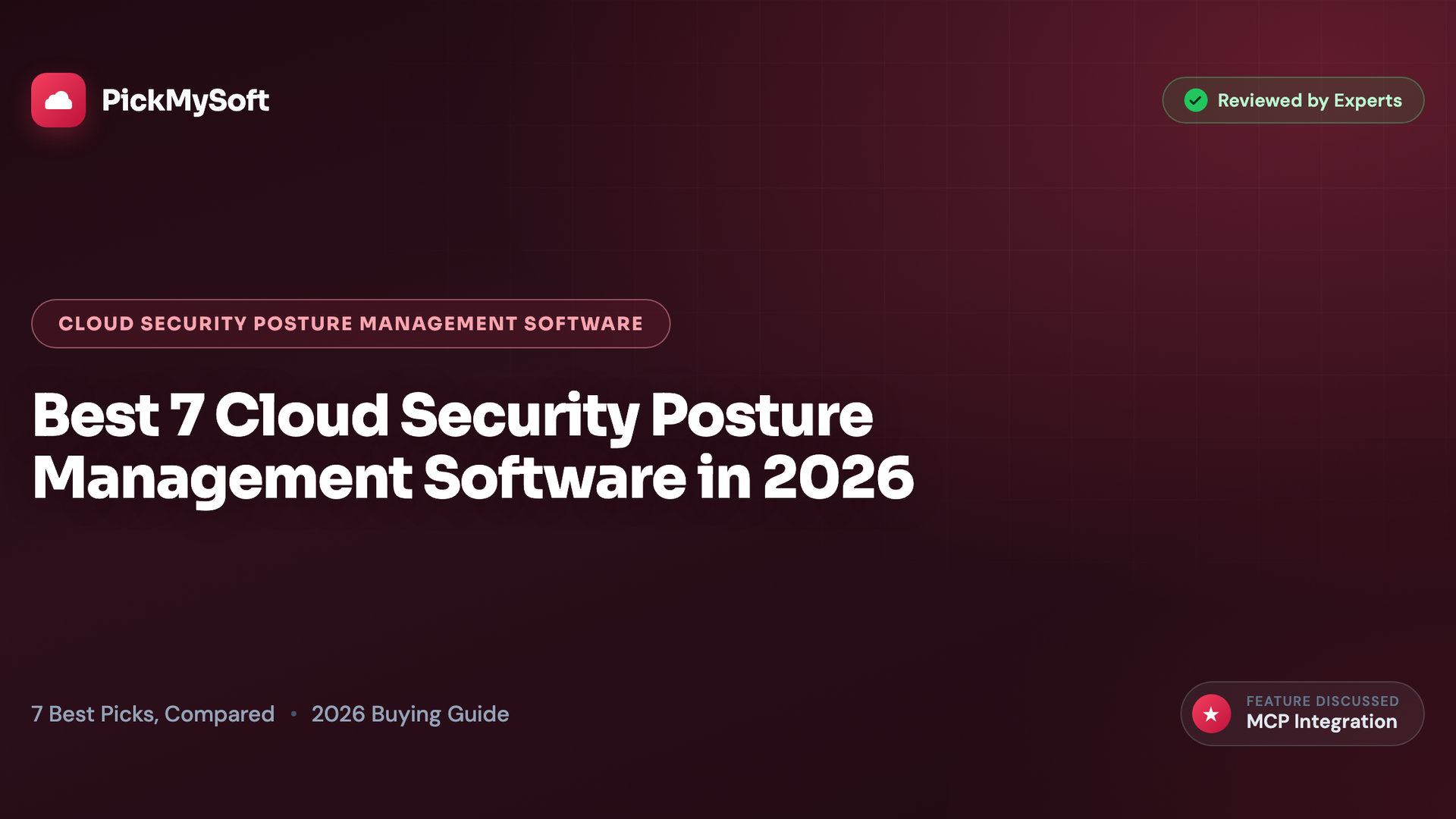 Best 7 Cloud Security Posture Management Software in 2026