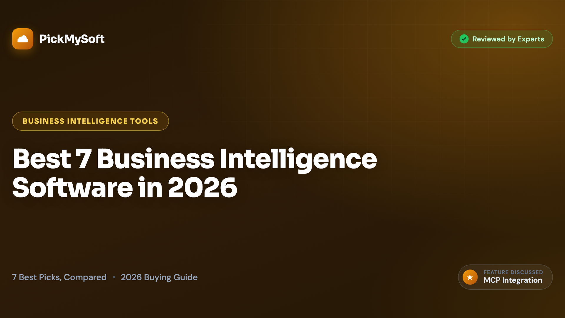 Best 7 Business Intelligence Software in 2026