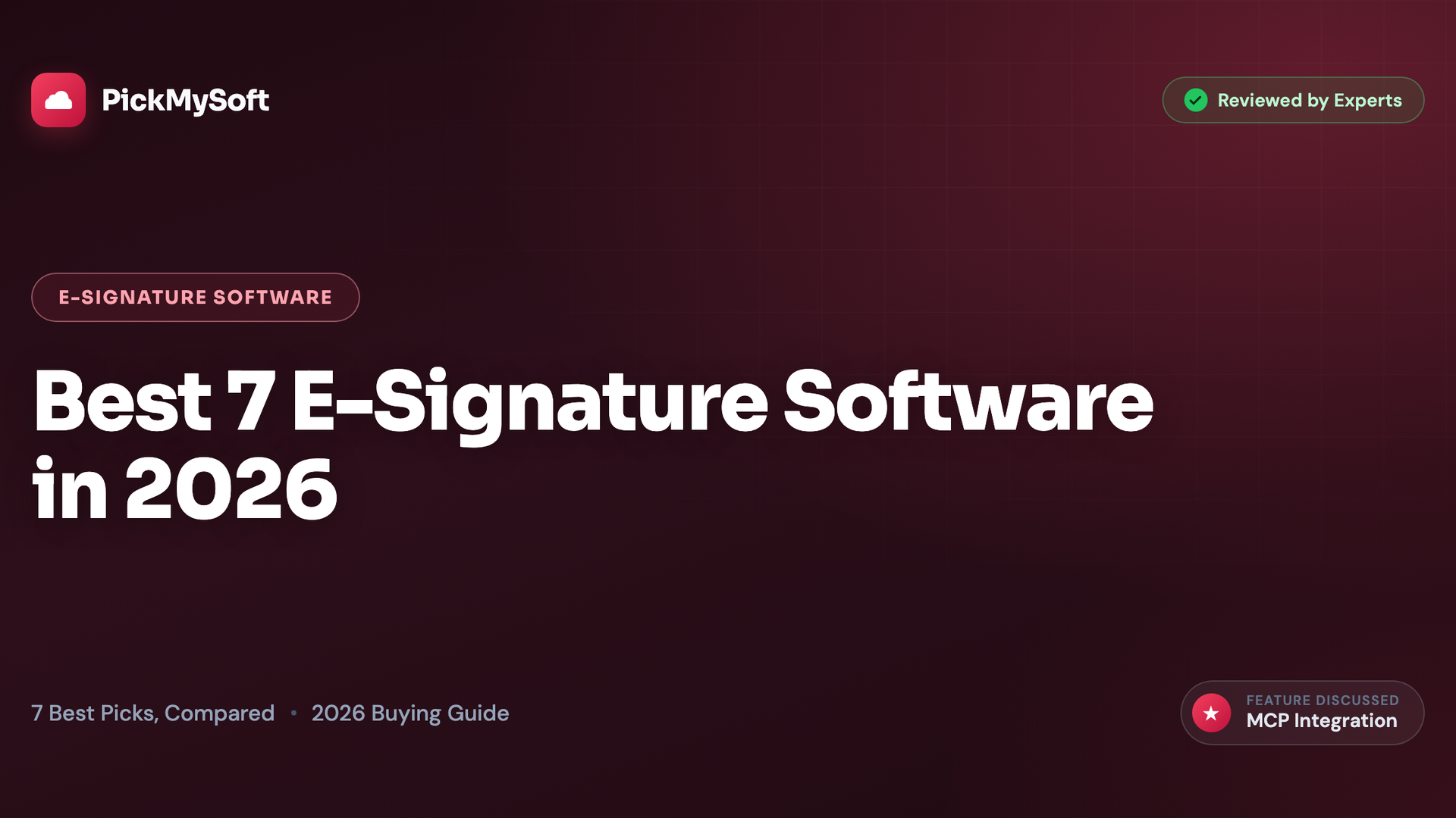 Best 7 E-Signature Software in 2026