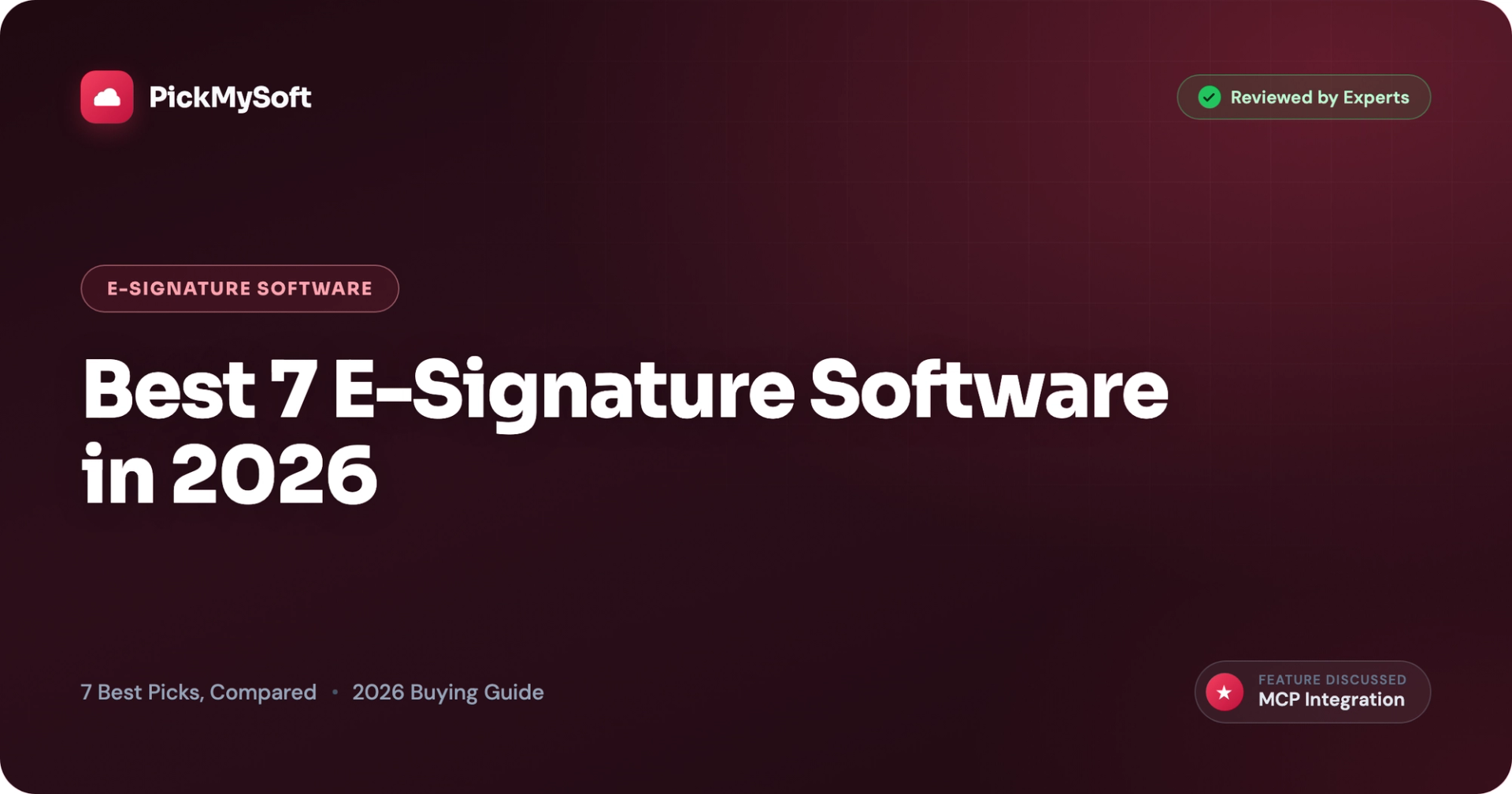 Best 7 E-Signature Software in 2026