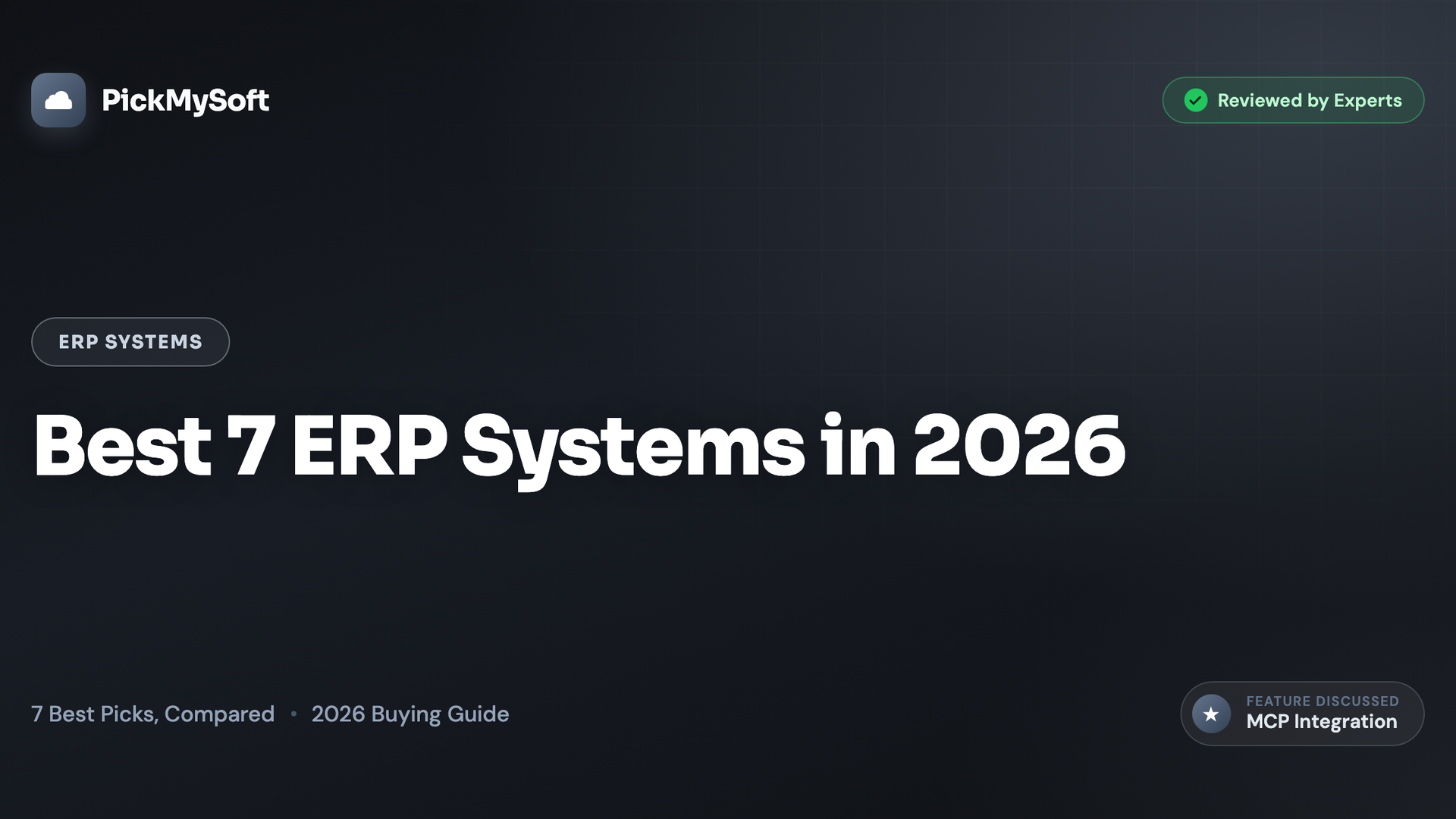 Best 7 ERP Systems in 2026