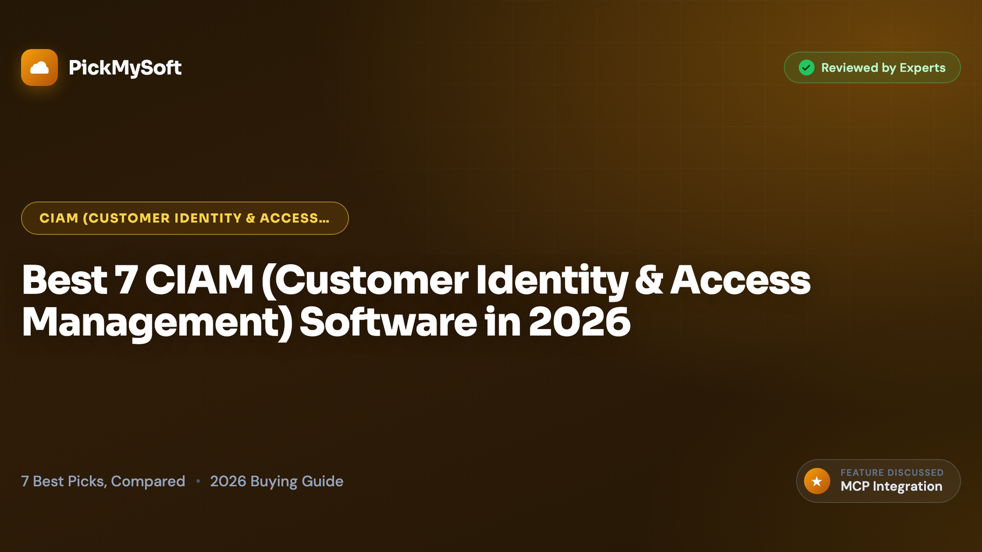 Best 7 CIAM (Customer Identity & Access Management) Software in 2026