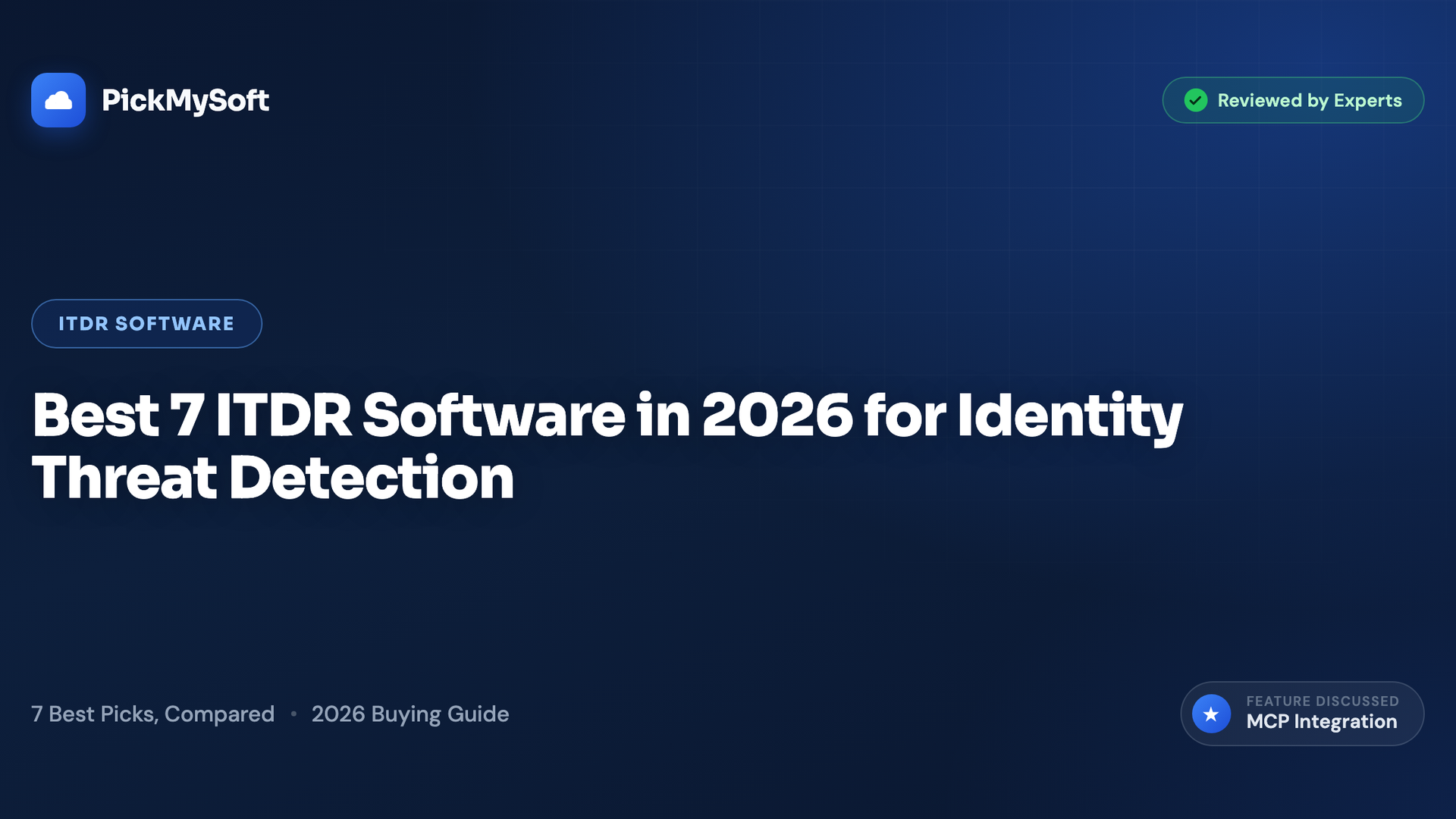 Best 7 ITDR Software in 2026 for Identity Threat Detection