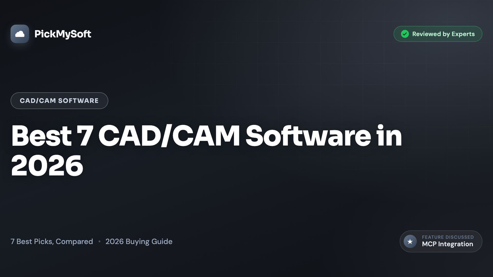 Best 7 CAD/CAM Software in 2026