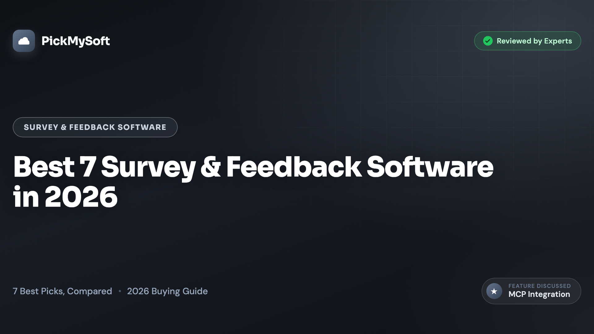 Best 7 Survey & Feedback Software in 2026