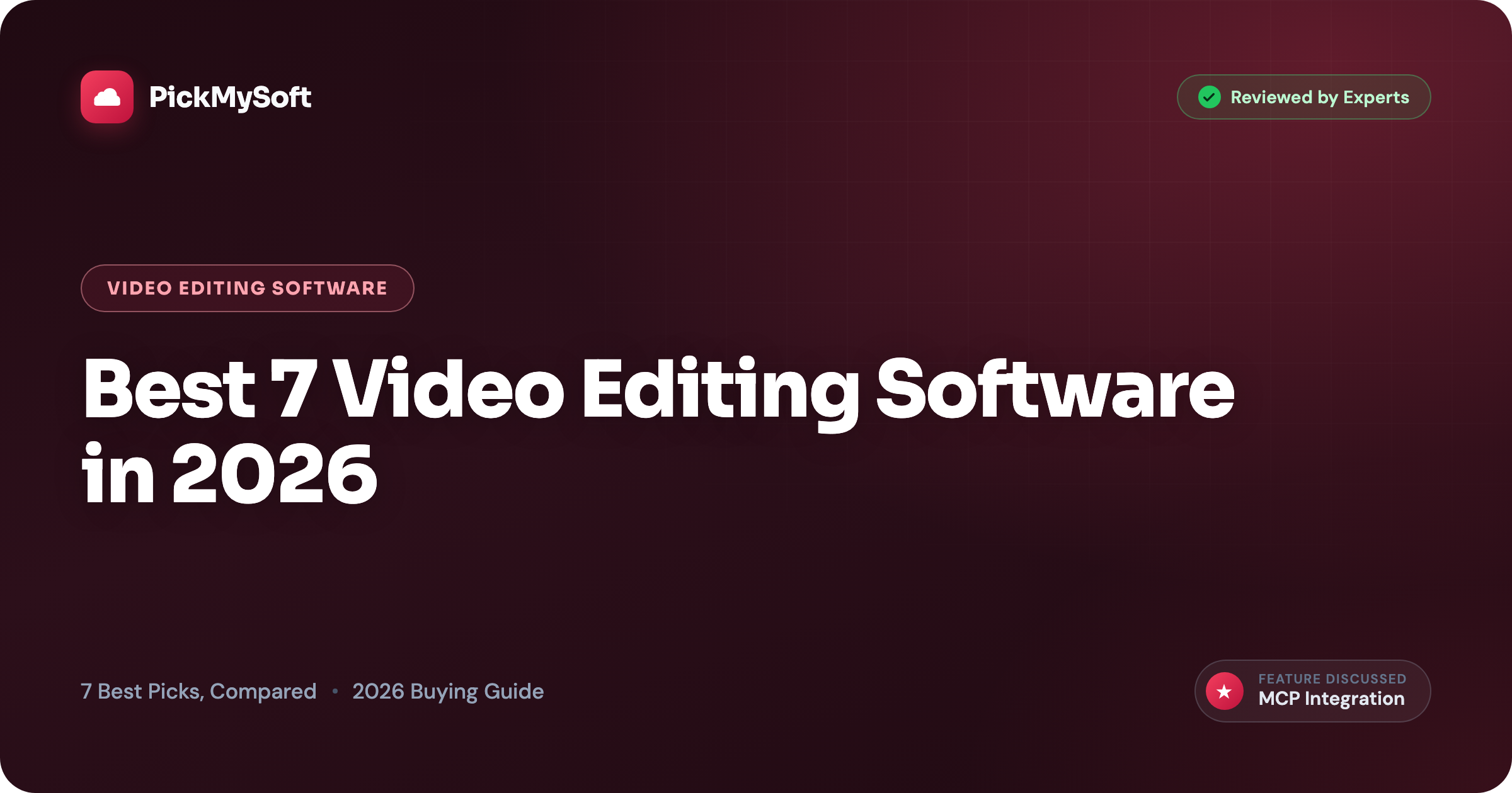 Best 7 Video Editing Software in 2026