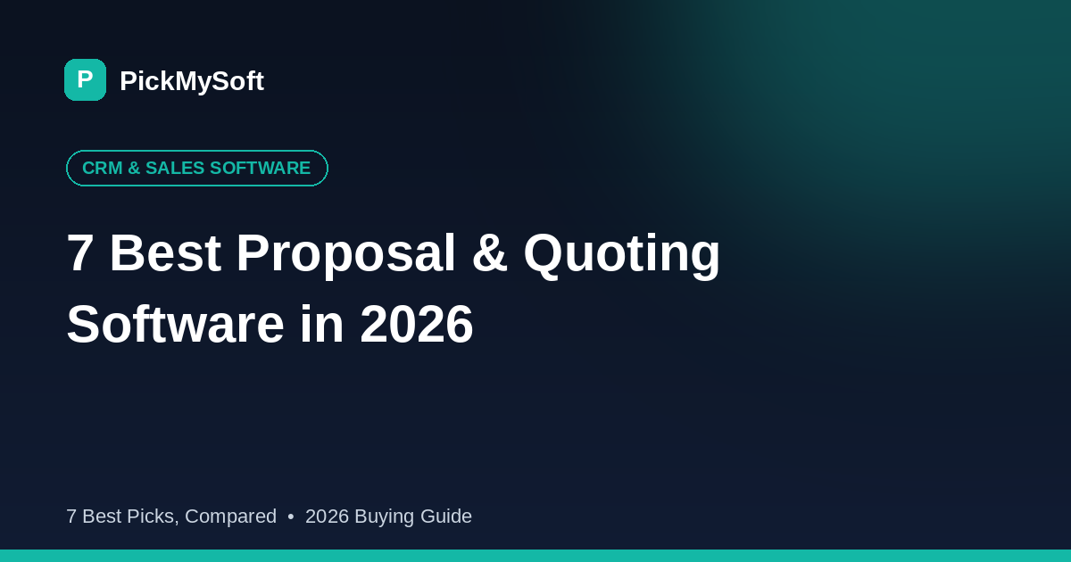 7 Best Proposal & Quoting Software in 2026