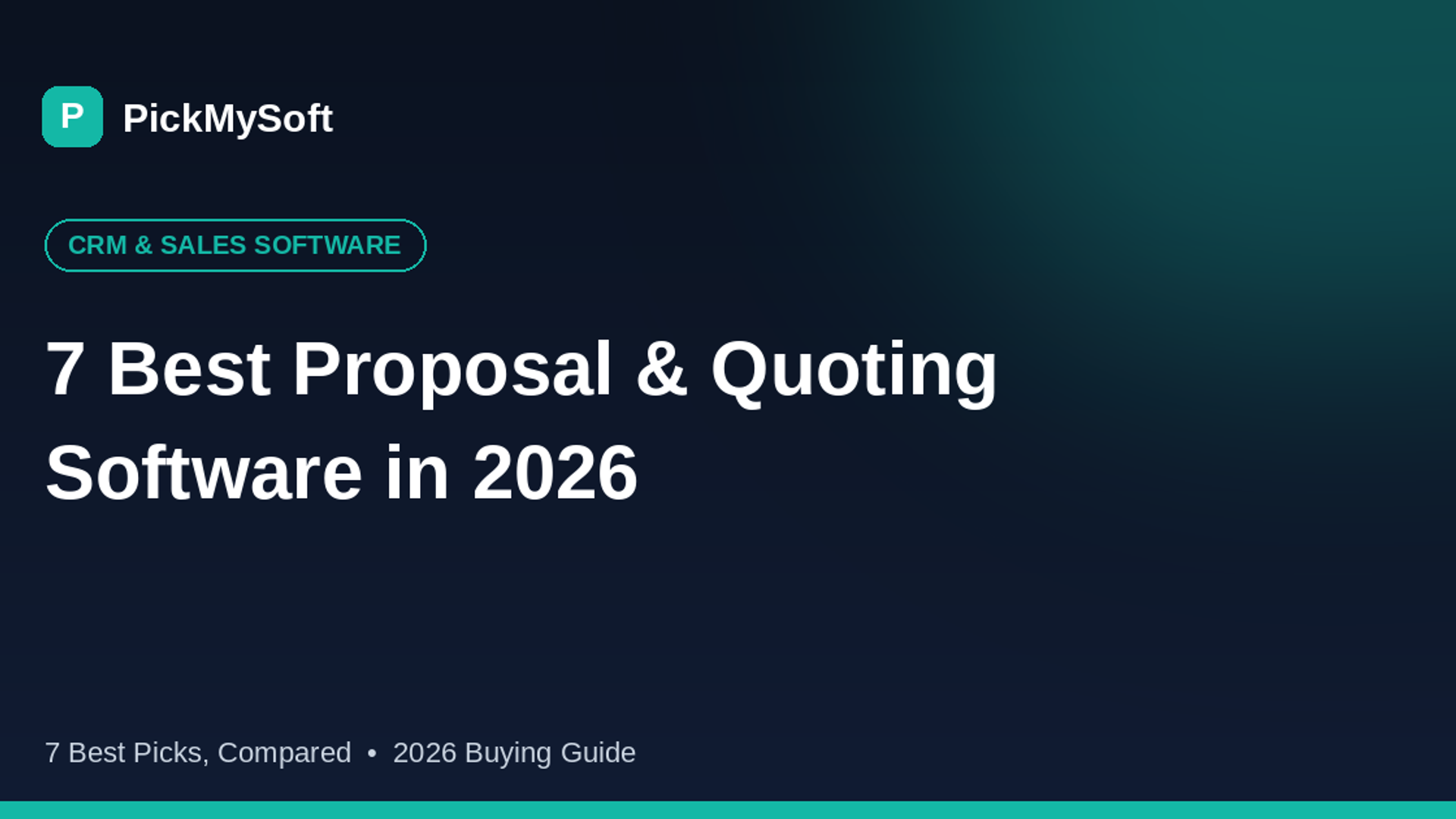 7 Best Proposal & Quoting Software in 2026