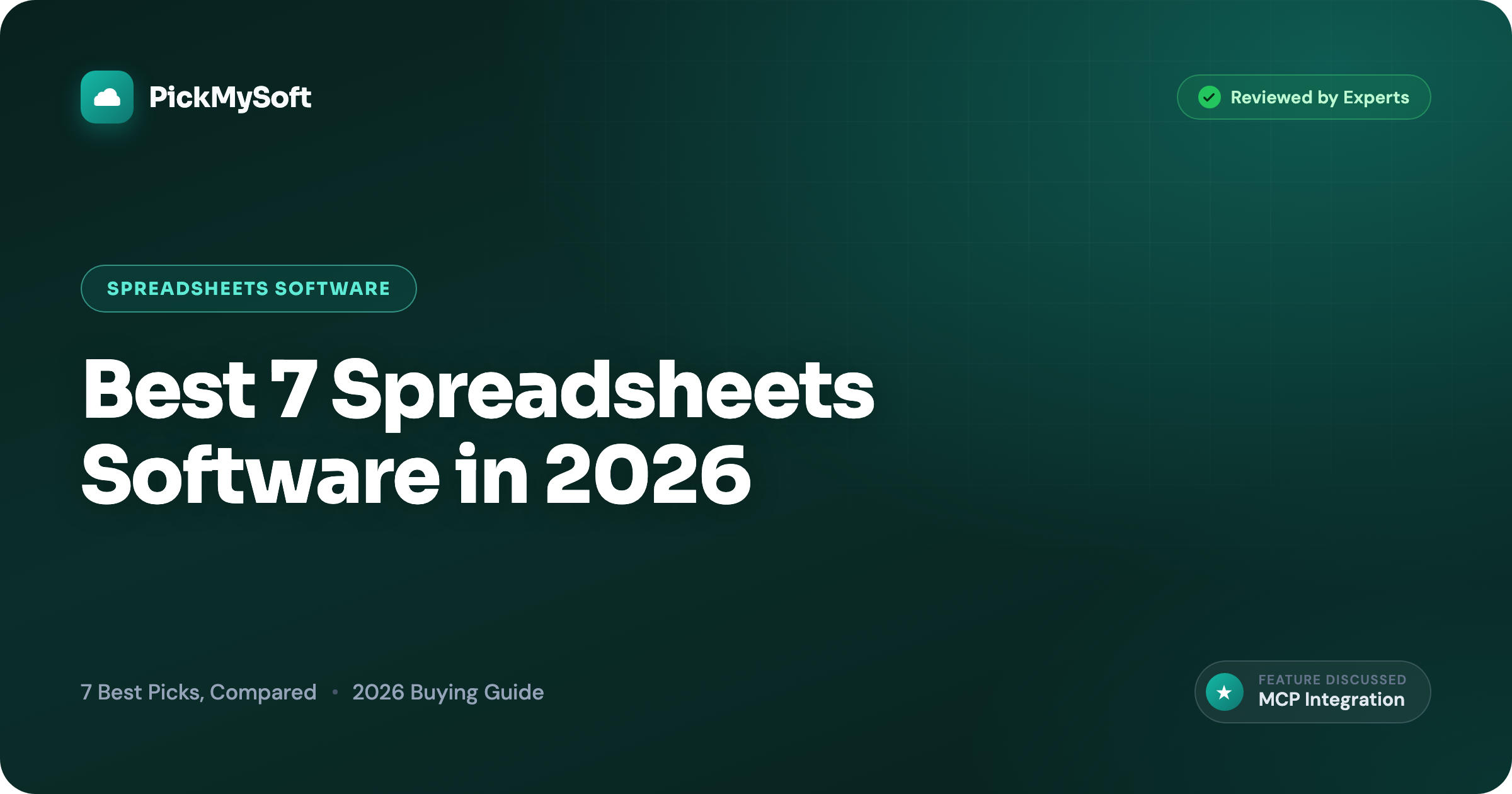 Best 7 Spreadsheets Software in 2026
