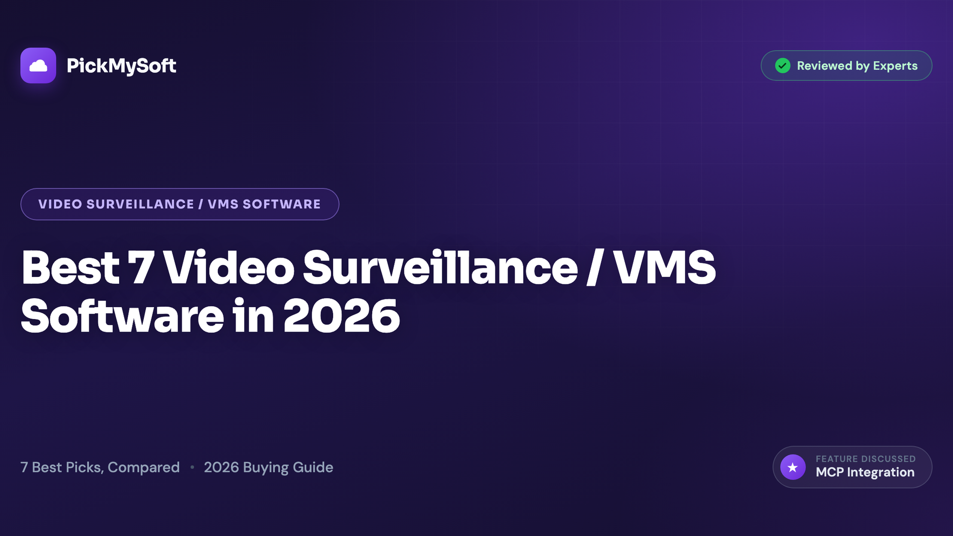 Best 7 Video Surveillance / VMS Software in 2026