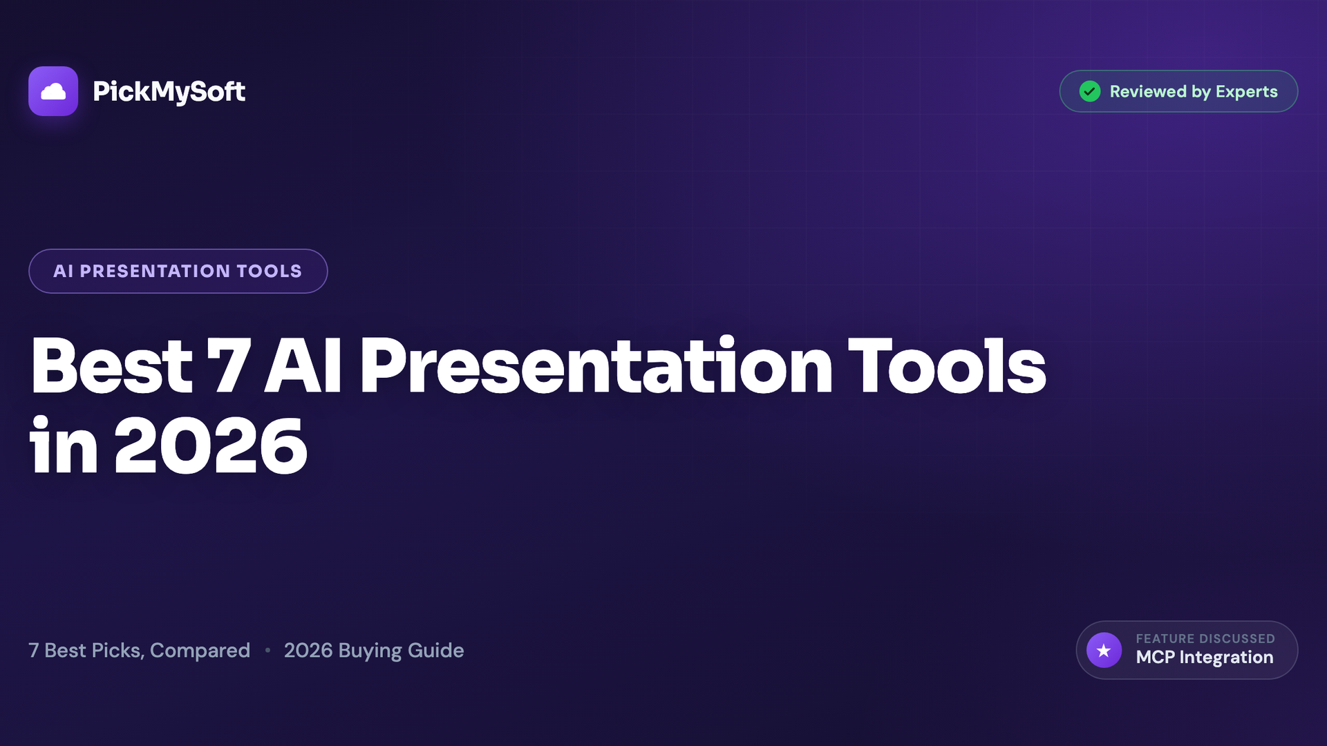 Best 7 AI Presentation Tools in 2026