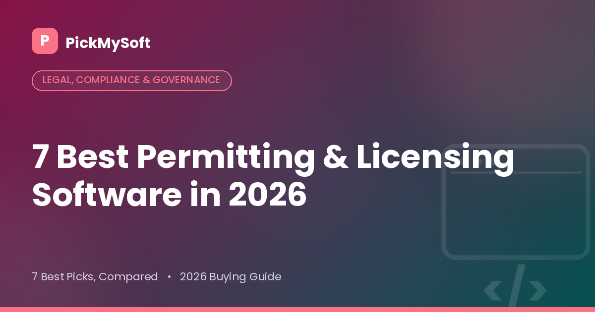 Best Permitting & Licensing Software