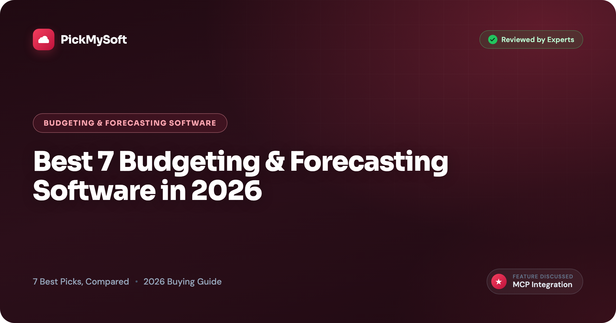 Best 7 Budgeting & Forecasting Software in 2026