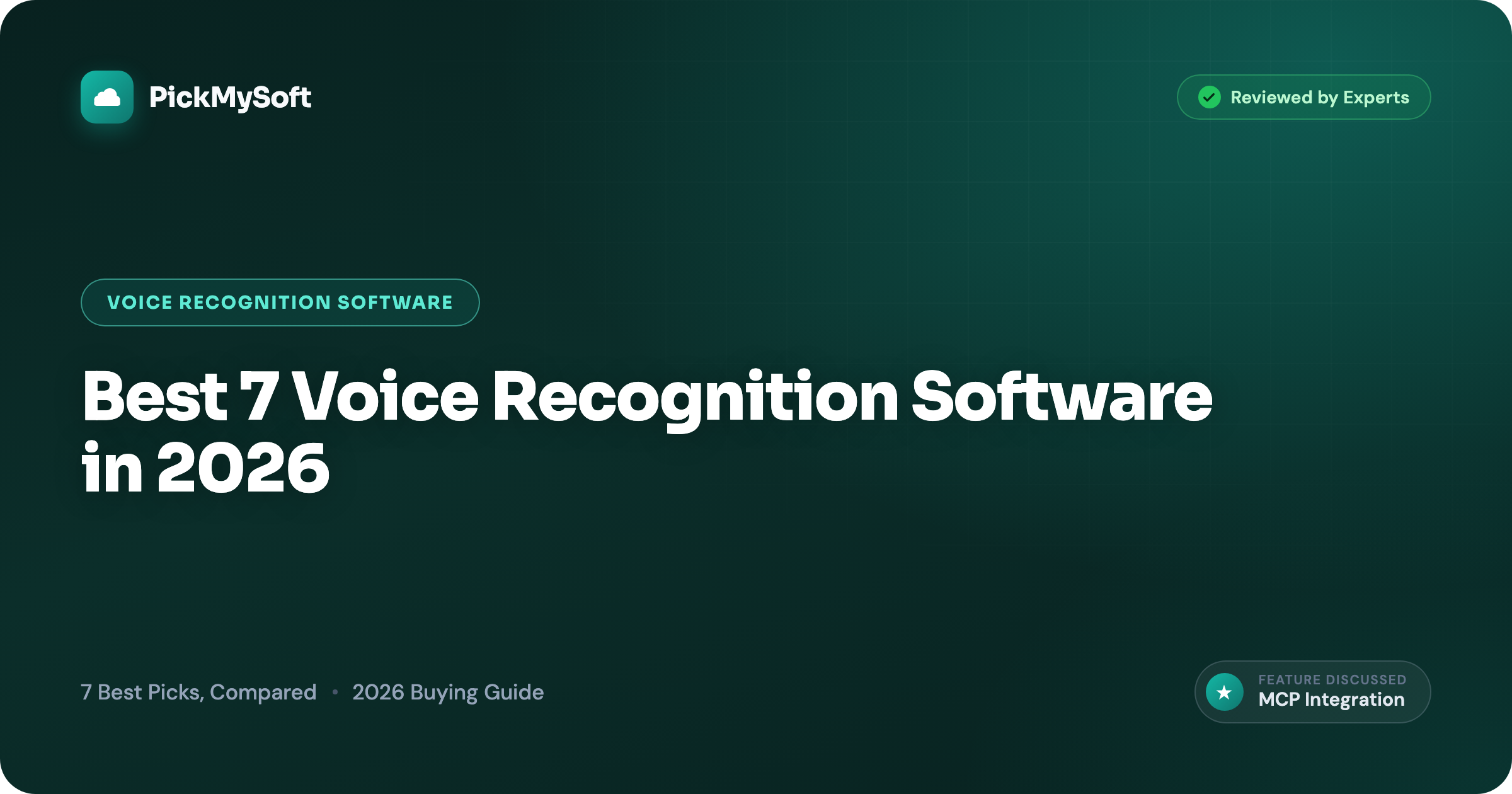 Best 7 Voice Recognition Software in 2026