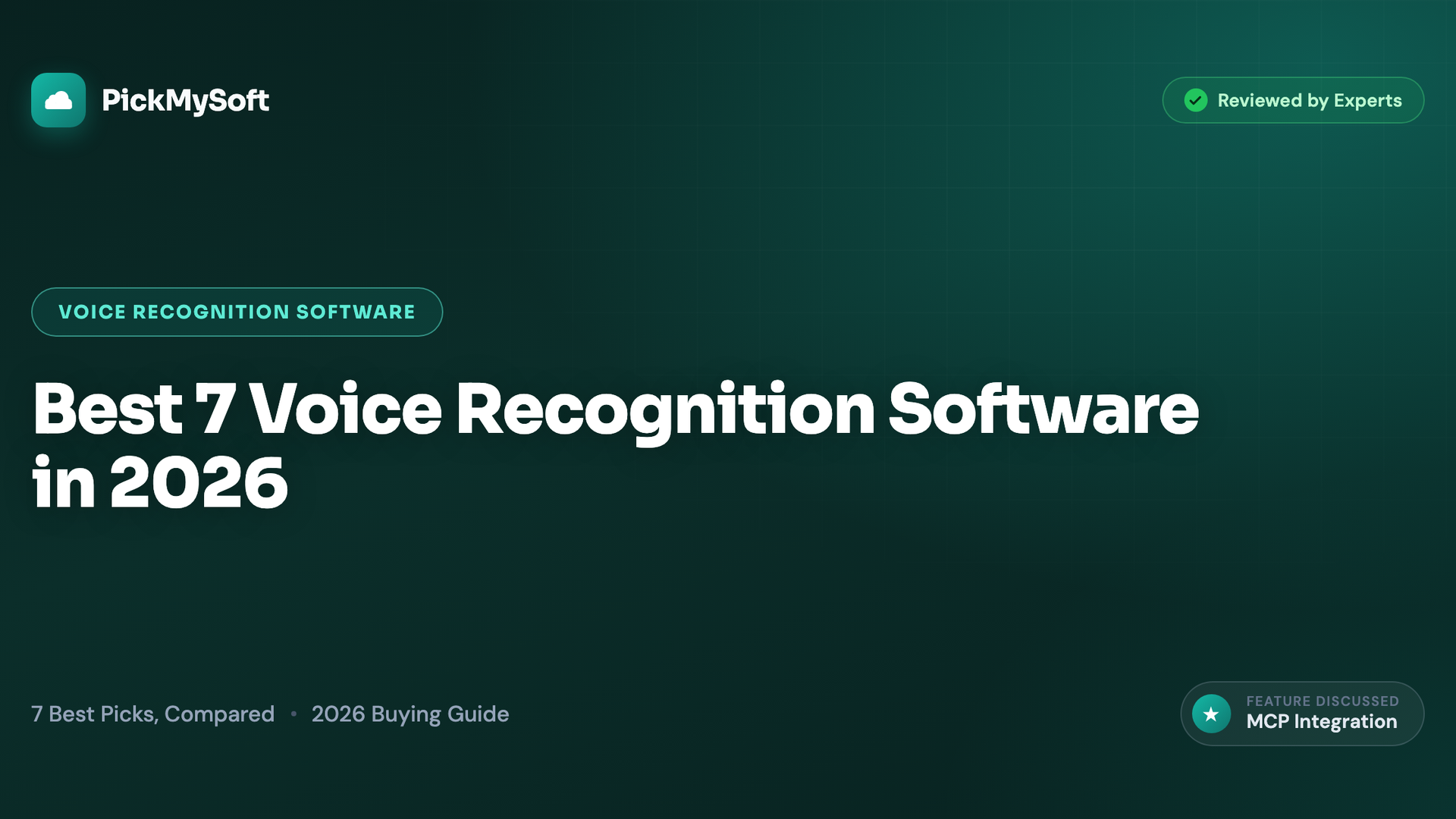 Best 7 Voice Recognition Software in 2026