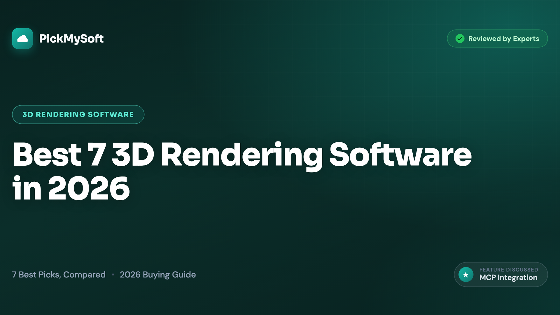 Best 7 3D Rendering Software in 2026