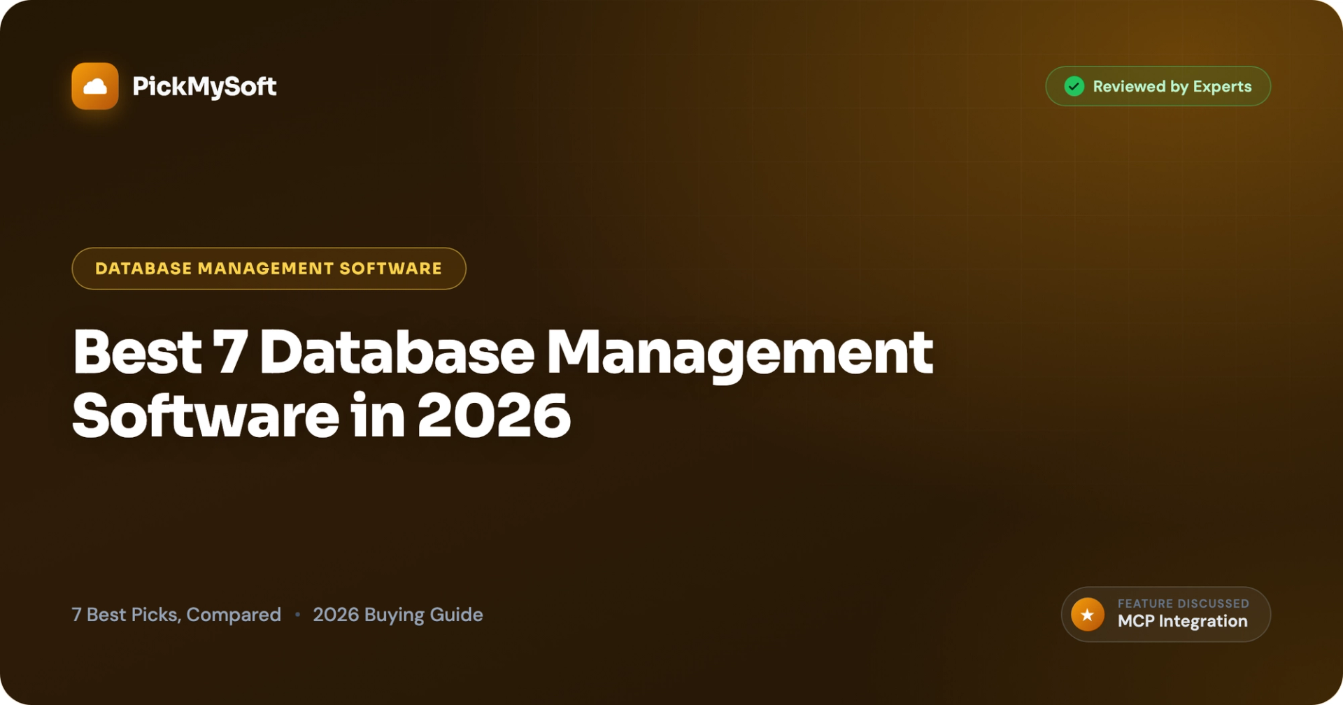 Best 7 Database Management Software in 2026