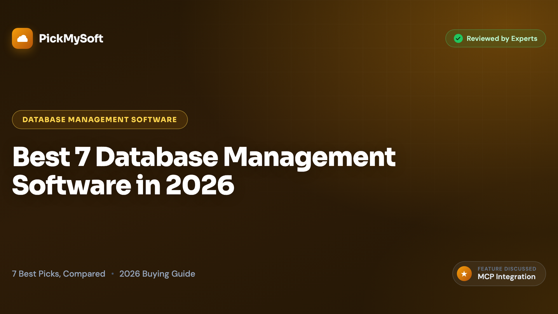Best 7 Database Management Software in 2026