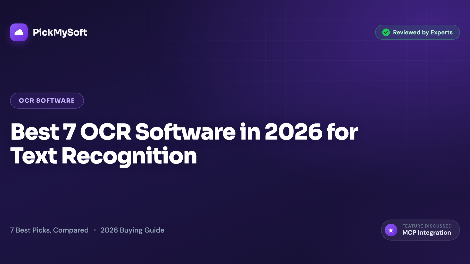 Best 7 OCR Software in 2026 for Text Recognition