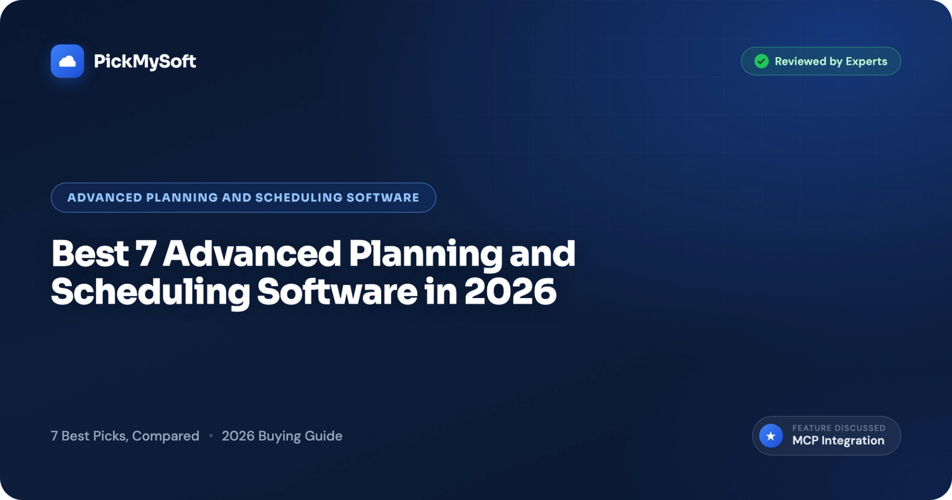 Best 7 Advanced Planning and Scheduling Software in 2026