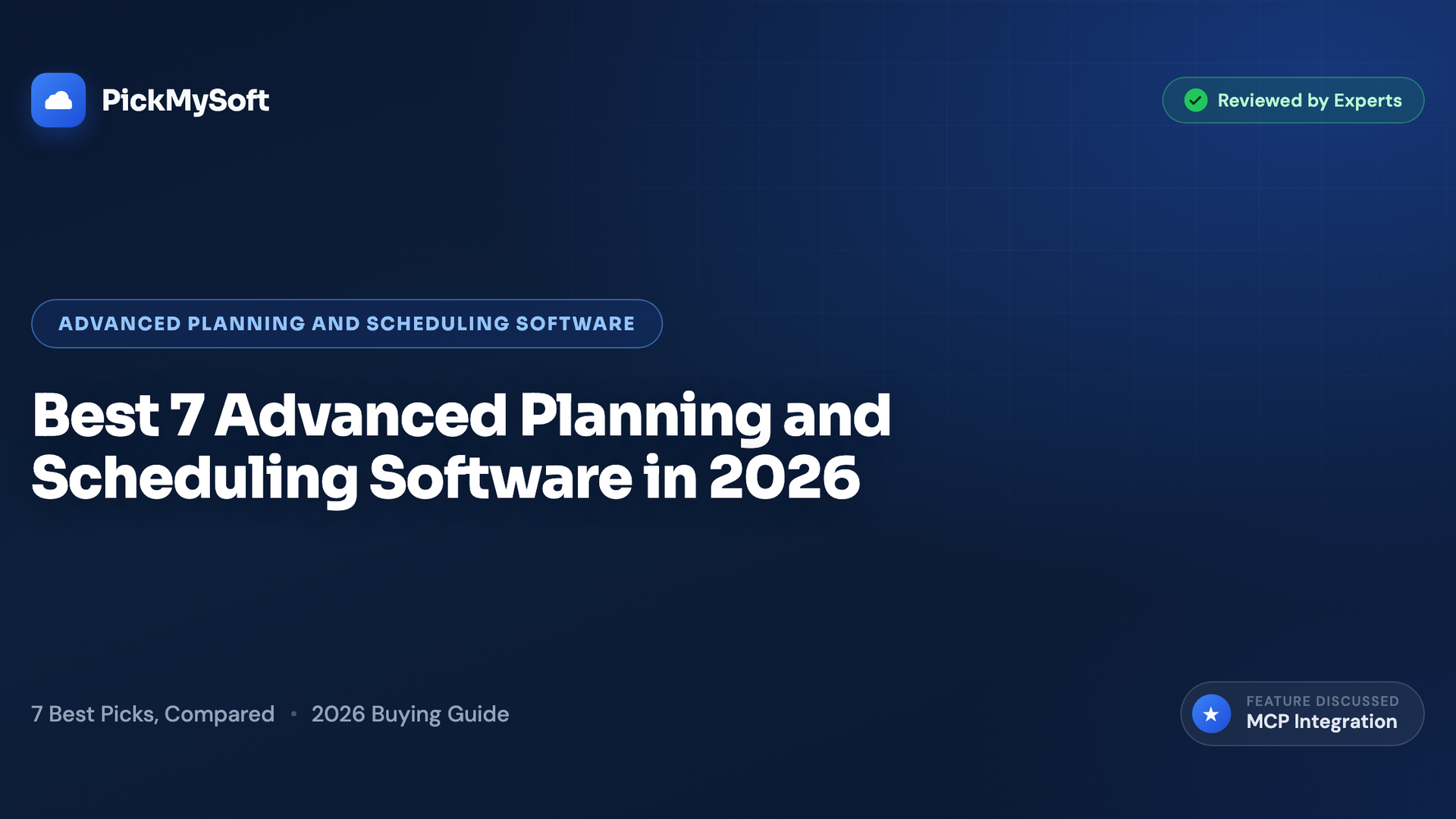 Best 7 Advanced Planning and Scheduling Software in 2026