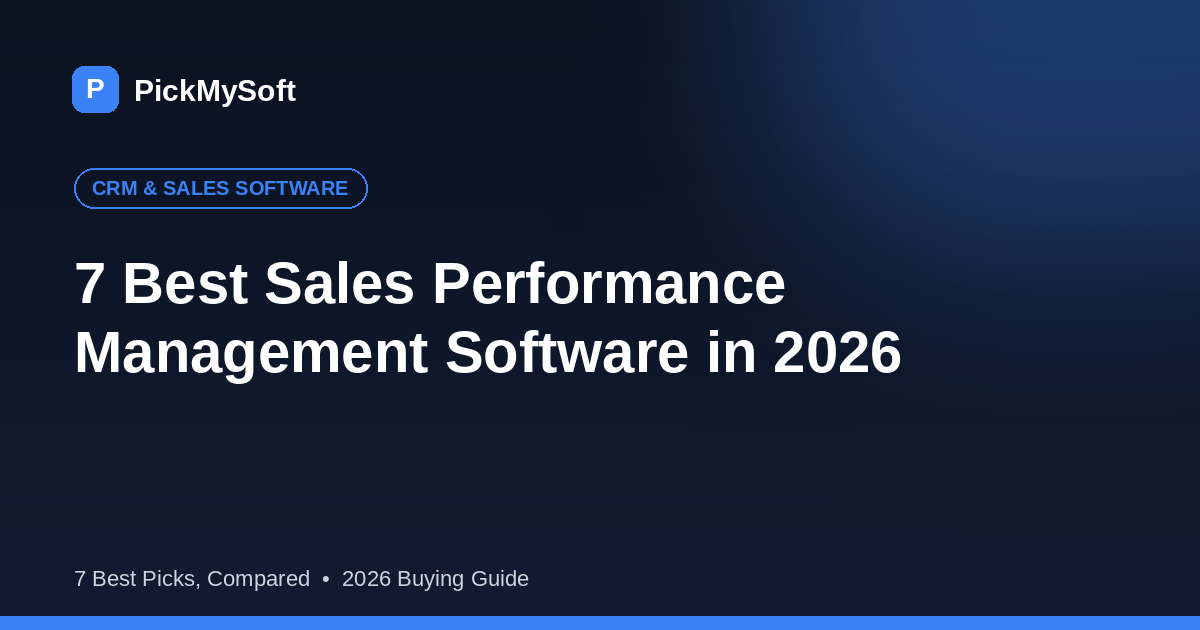7 Best Sales Performance Management Software