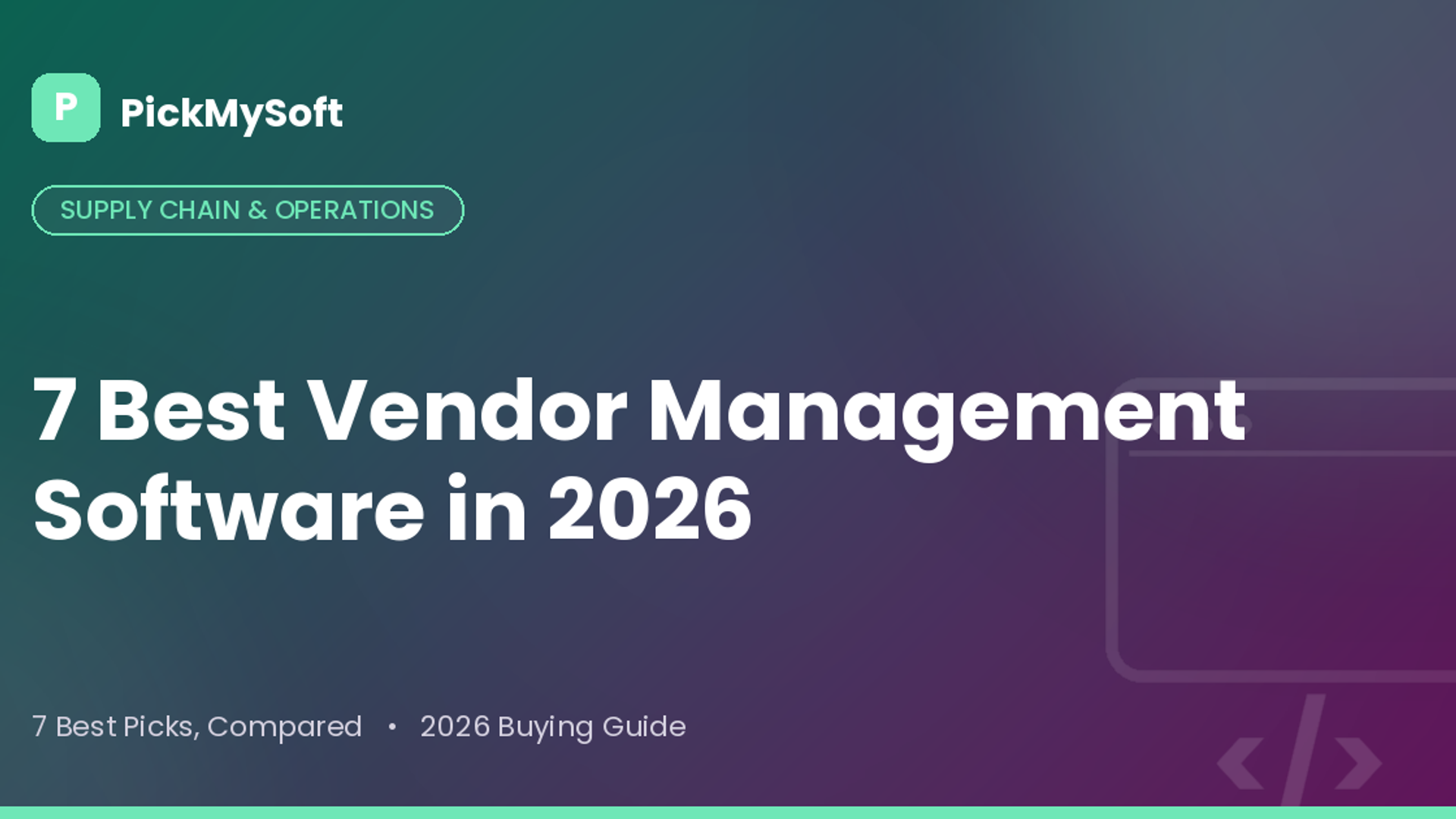Best Vendor Management Software