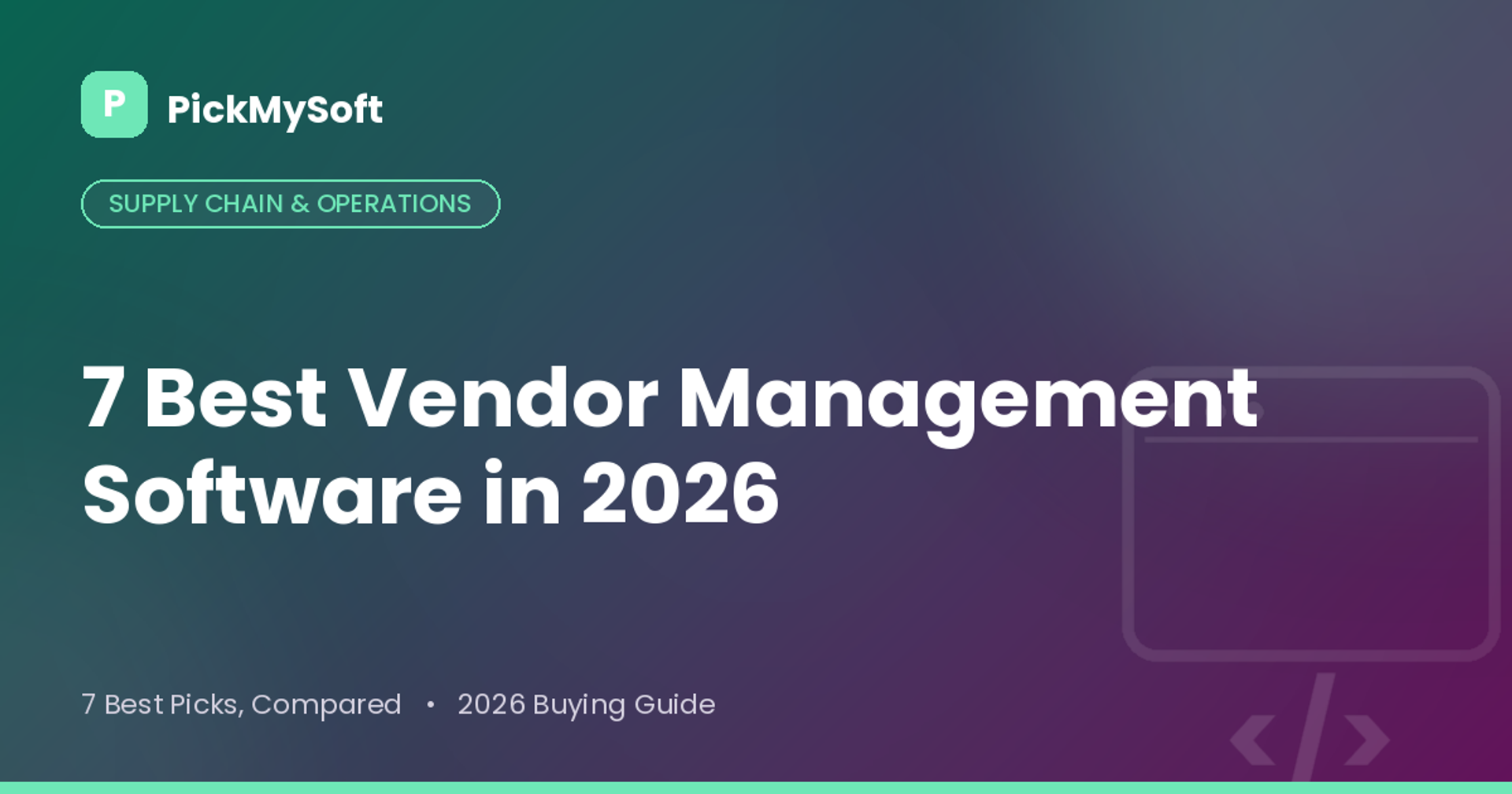 Best Vendor Management Software