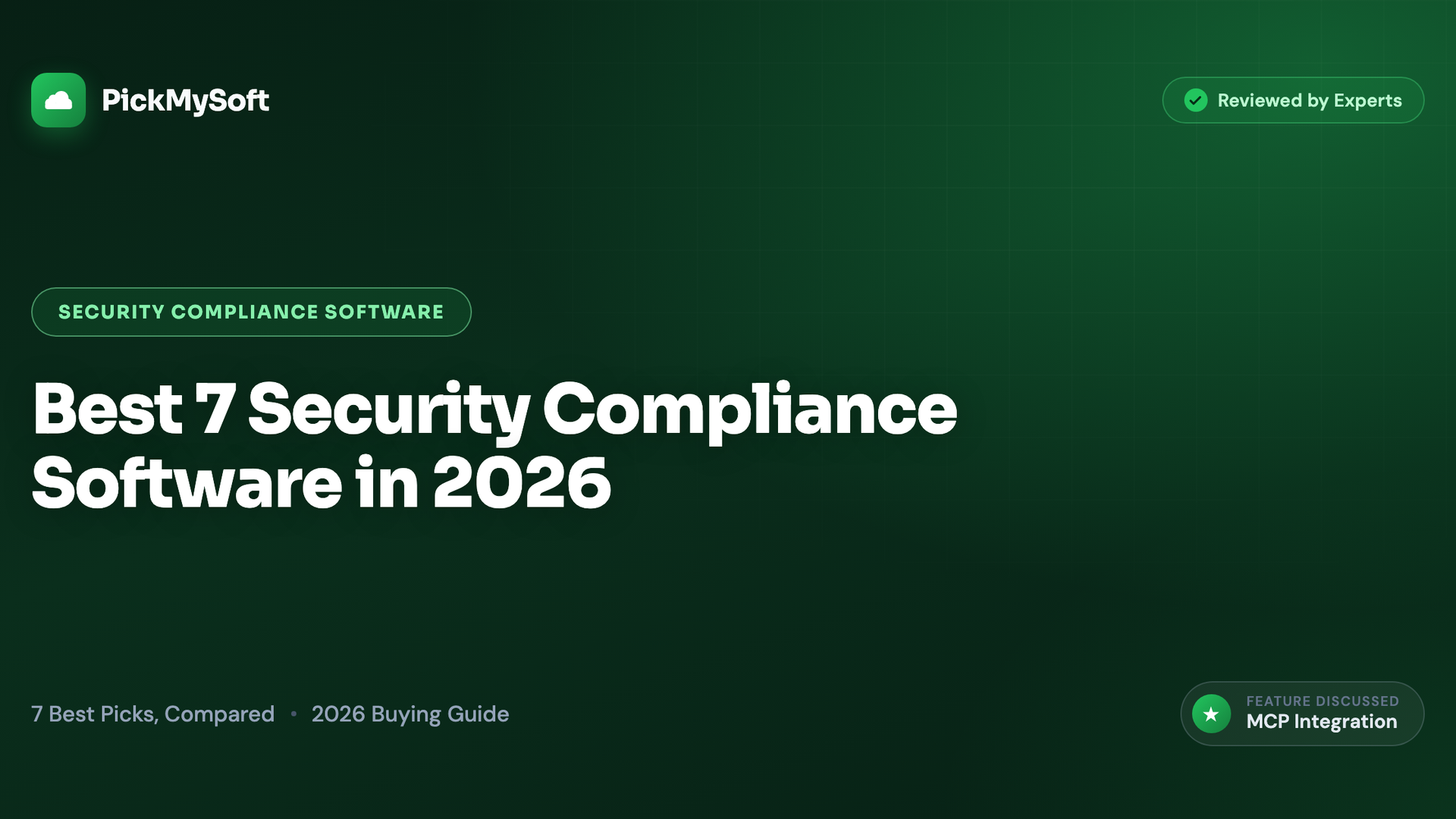 Best 7 Security Compliance Software in 2026