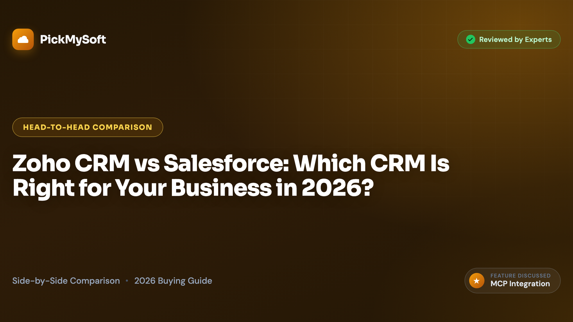 Zoho CRM vs Salesforce: Which CRM Is Right for Your Business in 2026?