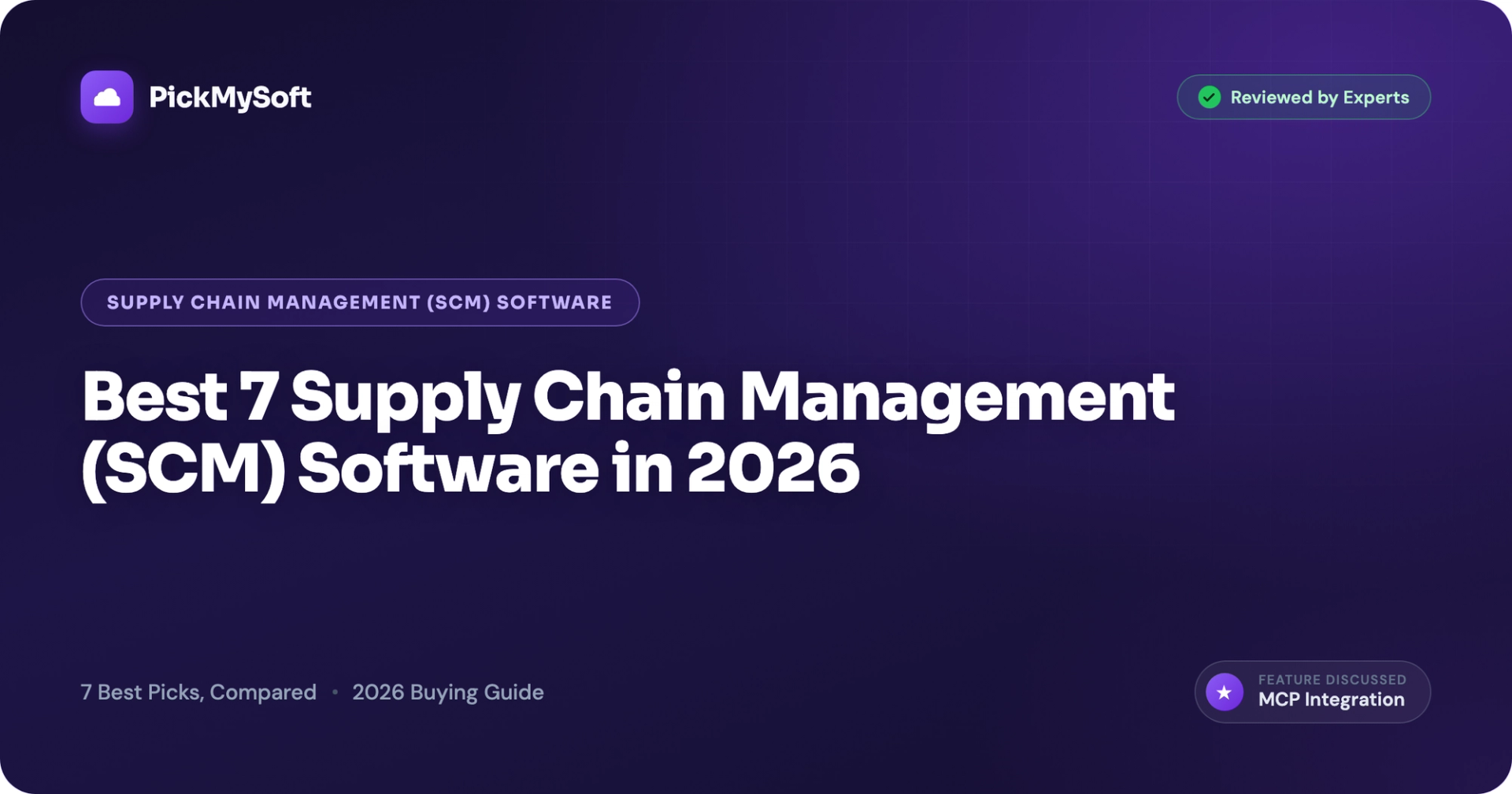 Best 7 Supply Chain Management (SCM) Software in 2026