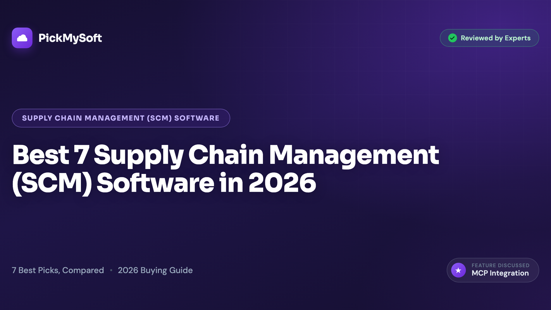 Best 7 Supply Chain Management (SCM) Software in 2026