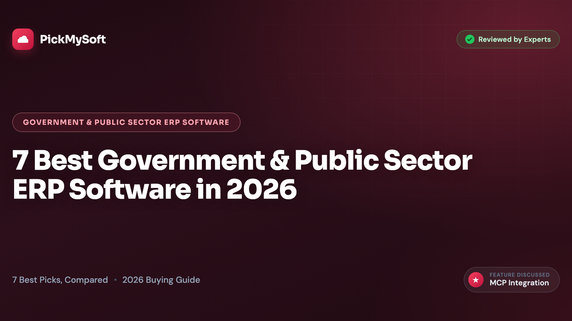 7 Best Government & Public Sector ERP Software in 2026