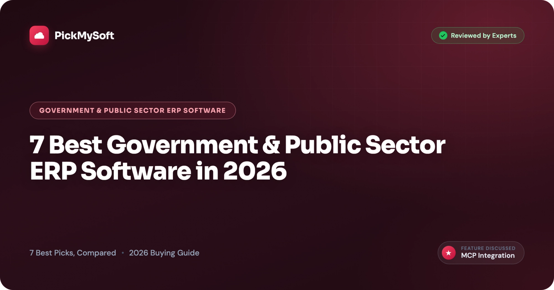 7 Best Government & Public Sector ERP Software in 2026