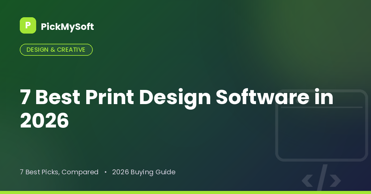 Best Print Design Software