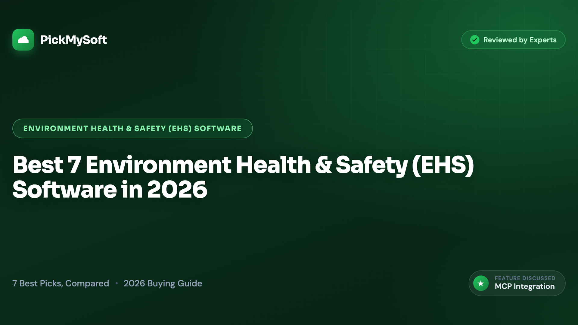 Best 7 Environment Health & Safety (EHS) Software in 2026