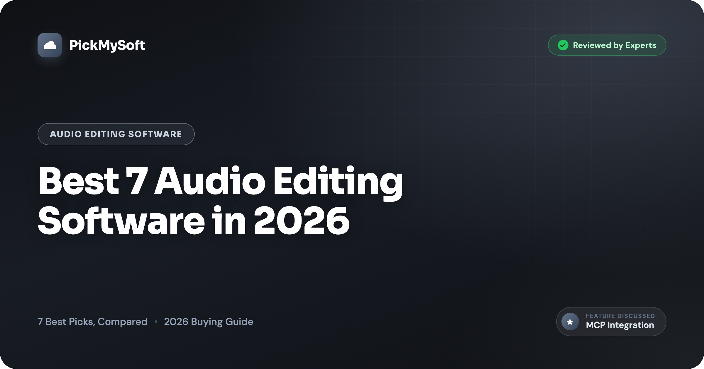 Best 7 Audio Editing Software in 2026