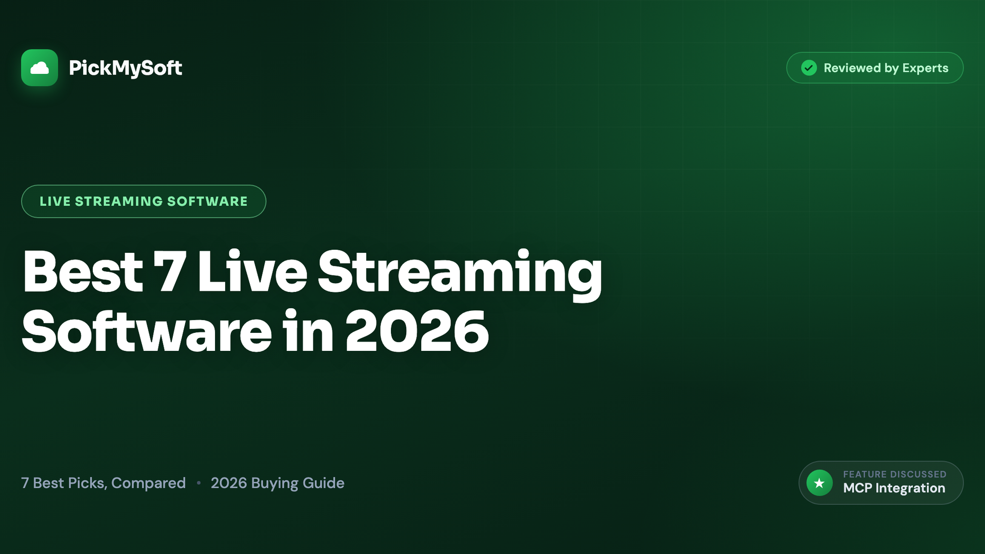 Best 7 Live Streaming Software in 2026