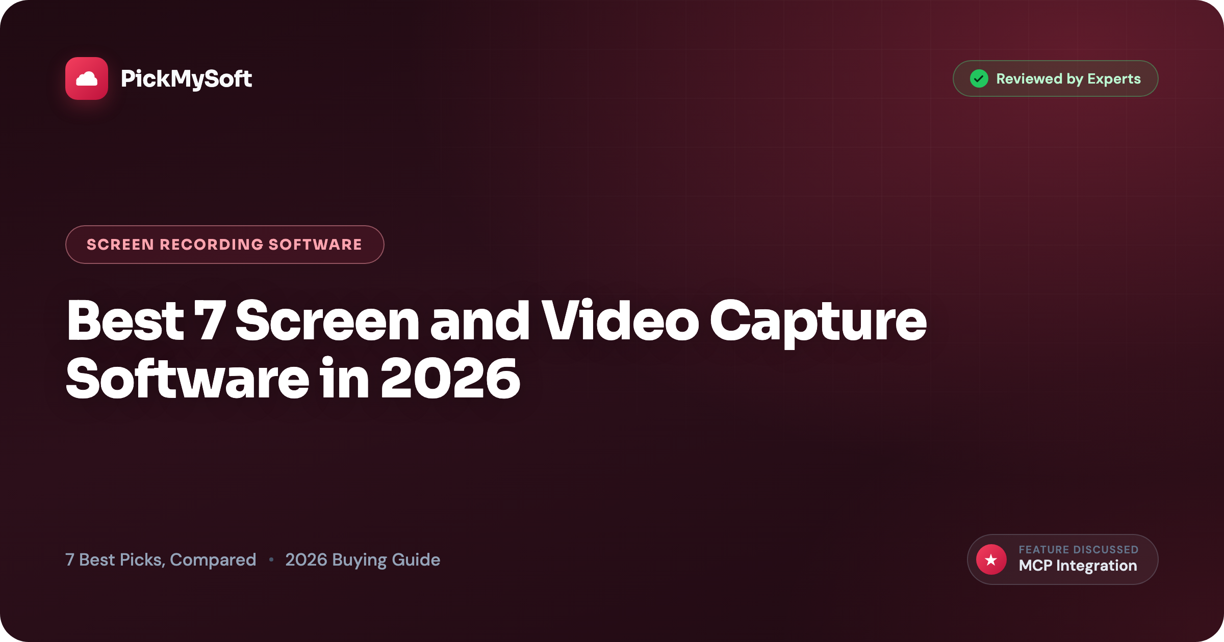 Best 7 Screen and Video Capture Software in 2026