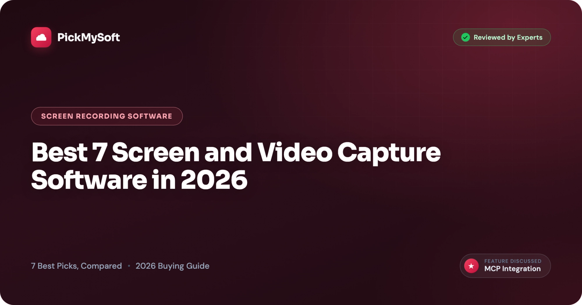 Best 7 Screen and Video Capture Software in 2026